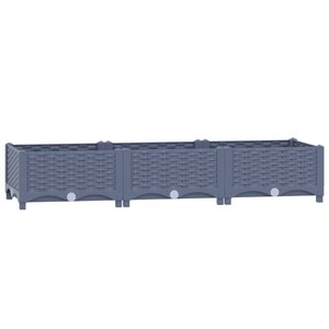 vidaXL Lit surélevé 120x40x23 cm Polypropylène
