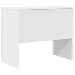 vidaXL Bureau Blanc 90 x 50 x 76 cm Bois d'ingénierie
