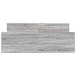vidaXL Cadre de lit sans matelas sonoma gris 135x190 cm