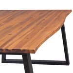 vidaXL Table de salle à manger 200 x 90 cm Bois d'acacia massif