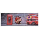 vidaXL Ensemble de tableau sur toile Londres Multicolore 120x40 cm