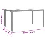 vidaXL Ensemble de bistro de jardin 7 Pièces coussins marron poly rotin