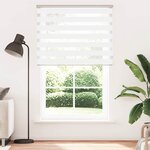 vidaXL Store zèbre blanc 140x230 cm largeur du tissu 135 9cm polyester