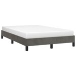 vidaXL Cadre de lit sans matelas gris foncé 120x200 cm velours