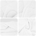 vidaXL Ensemble de Duvet avec oreiller 2 pc Blanc Microfibre