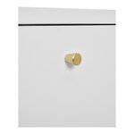 Commode 2 tiroirs acier blanc 40 x 40 x 595 cm