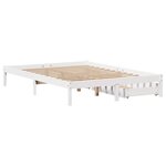 vidaXL Cadre de lit sans matelas blanc 120x200 cm bois de pin massif