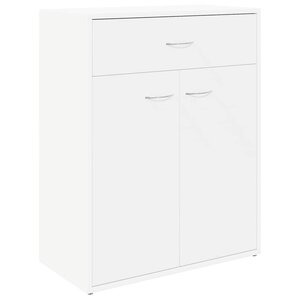 vidaXL Buffet blanc 60x30x75 cm bois d'ingénierie