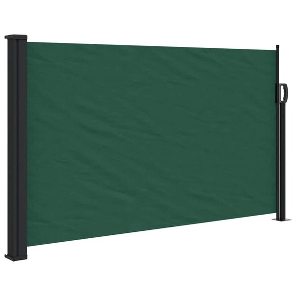 vidaXL Auvent latéral rétractable vert foncé 120x600 cm