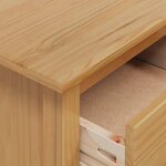 vidaXL Cabinet de chevet avec tiroir HILL Marron miel 46 x 35 x 65 cm