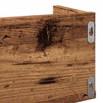 vidaXL Étagère murale à CD vieux bois 100x18x18 cm bois d'ingénierie