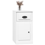 vidaXL Armoire latérale avec tiroir blanc 40x50x75cm bois d'ingénierie