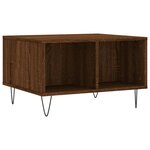 vidaXL Table basse Chêne marron 60x50x36 5 cm Bois d'ingénierie