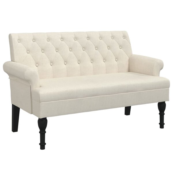 vidaXL Banc avec dossier 120x62x75 5 cm lin