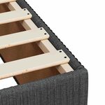 vidaXL Cadre de lit sans matelas gris foncé 180x200 cm tissu