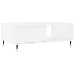 vidaXL Table basse blanc 90x60x35 cm bois d'ingénierie