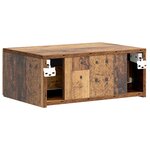 vidaXL Cabinet de chevet mural Bois ancien 49 x 34 5 x 20 cm
