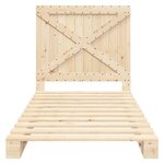 vidaXL Cadre de lit et tête de lit 100x200 cm bois de pin massif