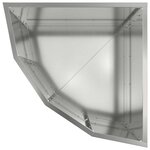 vidaXL Jardinière d'Angle Argent 45 x 45 x 35 cm Acier galvanisé