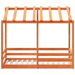 vidaXL Lit pour enfants sans matelas cire marron 70x140 cm pin massif