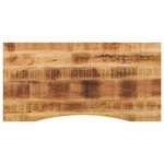vidaXL Dessus de bureau avec courbe 120x50x2 5 cm manguier massif brut
