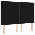 Tête de lit capitonnée gris foncé 160 cm en velours