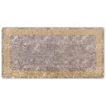 vidaXL Coureur de Tapis MARSA Gris 100 x 200 cm Polyester et PVC