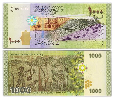 Billet de Collection 1000 Pounds 2013 Syrie - Neuf - P116