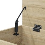 vidaXL Coffre de rangement Chêne sonoma 84x42x46 cm Bois d'ingénierie