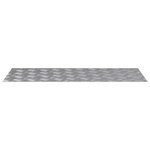 vidaXL Plaques à damier 2 Pièces Argent 100 x 40 cm Aluminium