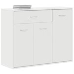 vidaXL Buffet Blanc 88x30x70 cm Bois d'ingénierie