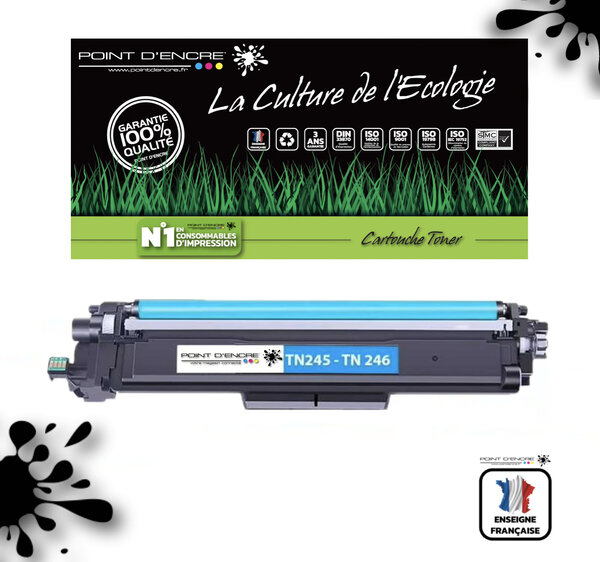 TN241 / TN245 / TN242 / TN246 - CYAN - Grande capacité