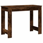 vidaXL Bureau chêne fumé 100x45x75 cm bois d'ingénierie