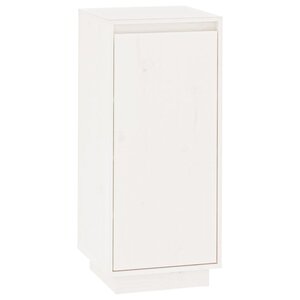 vidaXL Armoire à chaussures Blanc 35x35x80 cm Bois de pin massif