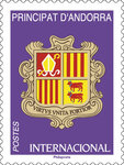 Timbre Andorre - Blason International