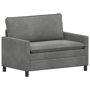 vidaXL Canapé Gris foncé 126 x 81 x 87 5 cm Velours
