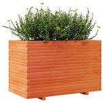 vidaXL Jardinière cire marron 110x60x72 cm bois de pin massif