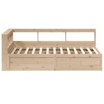 vidaXL Lit bibliothèque sans matelas 120x200 cm bois de pin massif