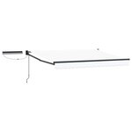 vidaXL Auvent rétractable électrique Blanc et anthracite 3 5 x 2 5 m