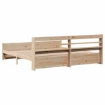vidaXL Cadre de lit avec tête de lit sans matelas 200x200 cm