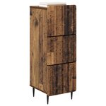 vidaXL Armoire à tiroirs Bois ancien 33 x 34 5 x 92 cm