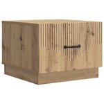 vidaXL Table basse Chêne artisanal 49 x 50 x 37 cm Bois d'ingénierie