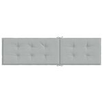 vidaXL Coussin de chaise longue gris clair mélangé (75+105) x 50 x 4 cm