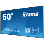 Iiyama lh5050uhs-b1 affichage de messages panneau plat de signalisation numérique 127 cm (50") led 450 cd/m² 4k ultra hd noir 24/7