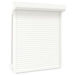 vidaXL Volet roulant aluminium 110x130 cm blanc
