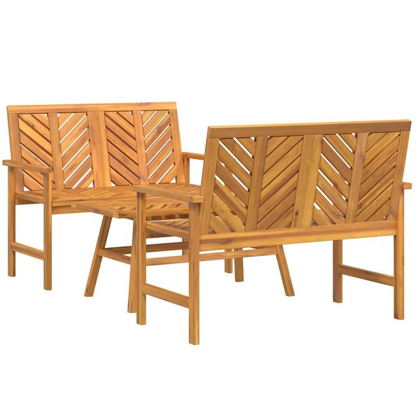vidaXL Ensemble de salon de jardin 2 Pièces Marron Bois d'acacia massif