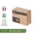 Pack and Move - Lot 24 cartons pour expédition - Taille M - 21 x 32 x 15 cm - Carton renforcé - 20 KG max