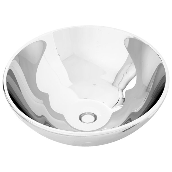 vidaXL Lavabo 32 5 x 14 cm Céramique Argenté