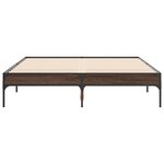 vidaXL Cadre de lit sans matelas chêne marron 120x200 cm
