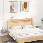 vidaXL Tables de chevet murales 2 Pièces sonoma gris 35x35x20 cm